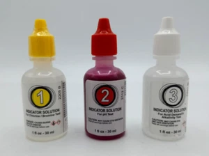 CHLOR-, PH- & SÄUREBEDARF-TESTREAGENZIEN #1, #2, #3 - 1OZ (POOLSTYLE #1 - #3) - Bild 1 von 4