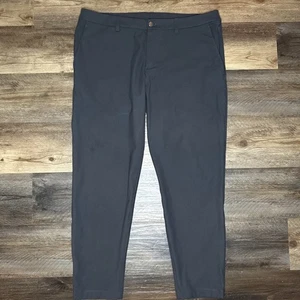 Pantalone Lululemon Uomo 40 Nero ABC Chino Conico Elasticizzato Performance Casual - Foto 1 di 6