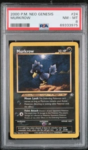 Murkrow 24 Pokemon Neo Genesis PSA 8 - Picture 1 of 2
