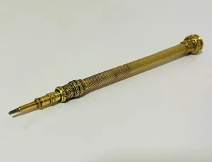 Good Quality Antique Victorian 14K Gold Propelling Pencil by Butler of London - Picture 1 of 16