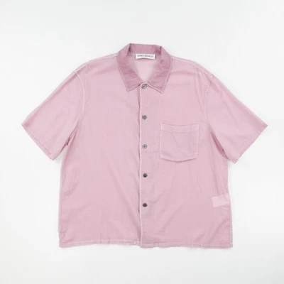 OUR LEGACY Mens Box Button Up Shirt Purple Cotton Size 52 Short Sleeve RRP 230 - Image 1 of 4