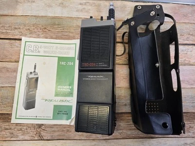 Realistic TRC-204 Band Transceiver 40 Channel Black TRC204 Handheld CB Radio - Image 1 of 4