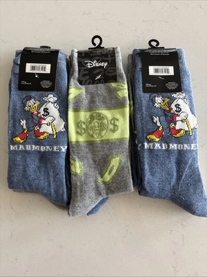 Juego de 6 calcetines: Disney, Ducktales, Tío Scrooge McDuck ¡Se adapta a zapatos talla 6,5-12!  Foto 1 de 4