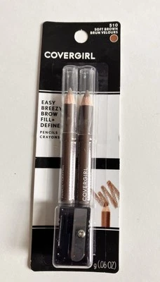 Covergirl Easy Breezy Brow Fill + Define Eye Brow Pencils #510 Soft Brown - Image 1 of 4
