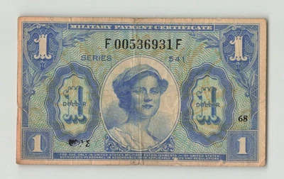 USA / MPC $1 Dollar 1958-1961, Series 541, M40 / 855, F00536931F 68, Circulated - Image 1 of 2