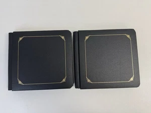 2 Album Creative Memories 7x7 Black Brag Book album album di ritagli con pagine nere - Foto 1 di 7