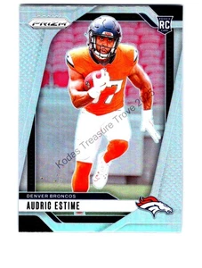 Audric Estime #306 Rookie Denver Broncos 2024 Panini Prizm Silver Excellent - Bild 1 von 2