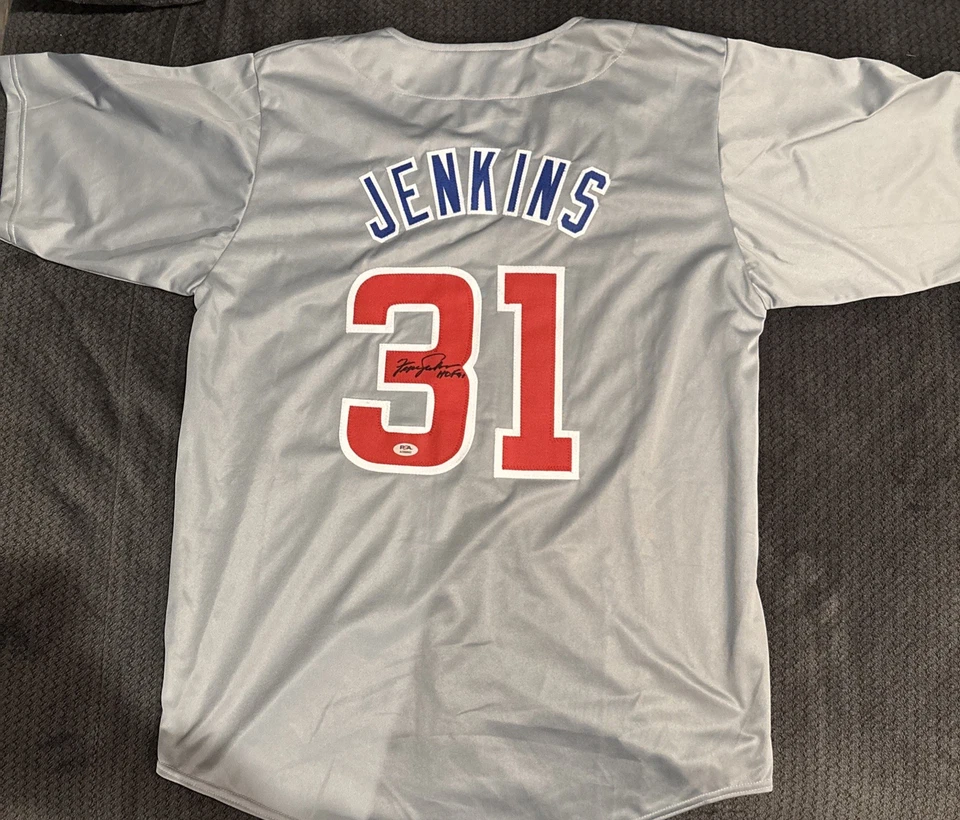 FERGIE JENKINS SIGNED AUTO CHICAGO CUBS CUSTOM JERSEY W/ PSA CERT HOF 91 - Image 1 of 3