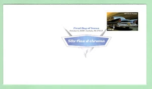 2008 USPS "50's fins & chrome" First Day of Issue Cover - FDC - Picture 1 of 1