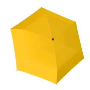Doppler Compact Fiber Havanna Shiny Yellow Rain Umbrella - Picture 1 of 3