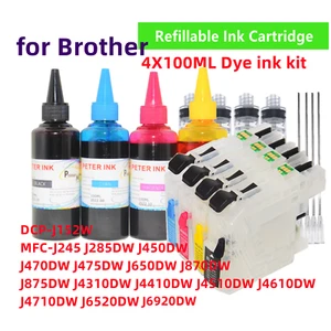 Refillable ink cartridge for Brother MFC J4410DW J4310DW Printer LC103 s - Picture 1 of 6
