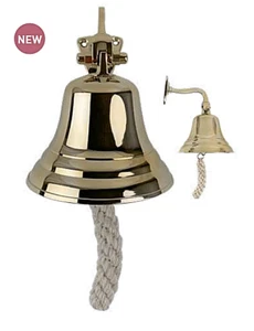 Last Orders Bell Brass 4" Pub Bell Wall Mounted Hanging Ships School Dinner Bell - Picture 1 of 3