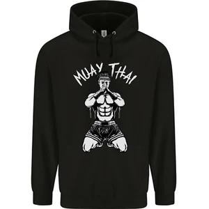 Muay Thai Fighter Mixed Martial Arts MMA Childrens Kids Hoodie - Picture 1 of 68