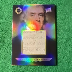 2024 Pieces Of The Past 1800s Edition Thomas Jefferson Relic # 117 - Photos/back - Picture 1 of 7