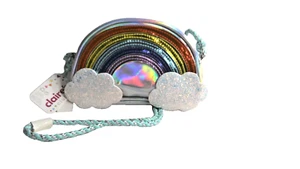 Claire's Club Holographic Rainbow Clouds Crossbody Bag, NWT F18 - Picture 1 of 7