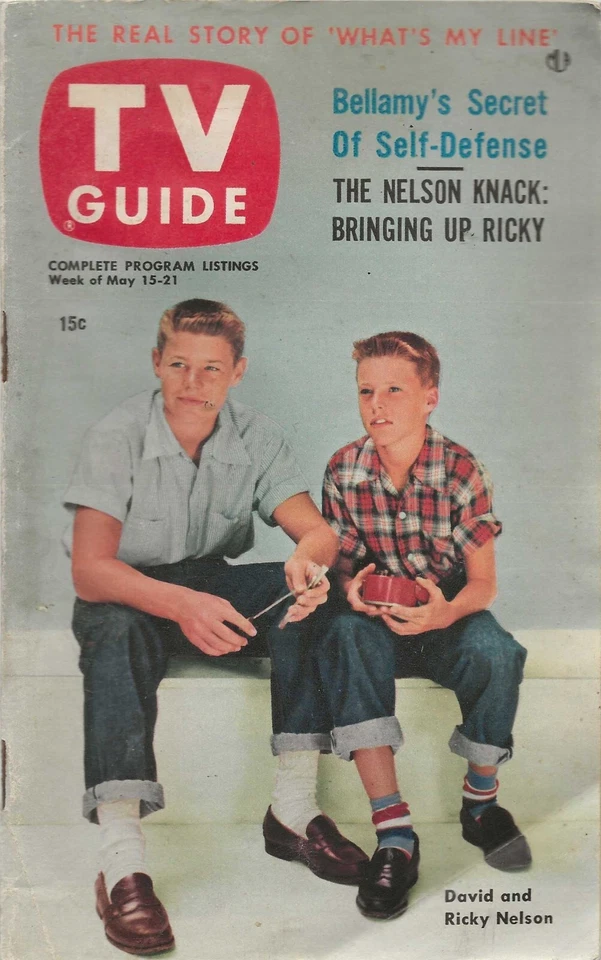 TV Guide 15 мая 1953 Дэвид и Рики Нельсон! - Изображение 1 из 1