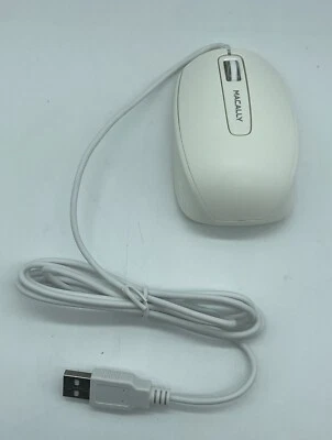 Macally USB Mouse Wired MAC Or Pc 3 Buttons Scroll Wheel MKMOUSE 1000 DPI Sensor - Image 1 of 4