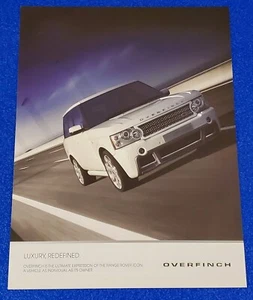 2009 CUSTOM DESIGNED LAND ROVER BY OVERFINCH COLOR PRINT AD "LUXURY, REDEFINED" - Picture 1 of 1