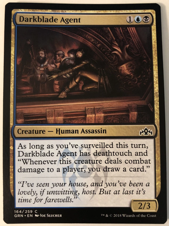 MTG Darkblade Agent Guilds of Ravnica 164/259 Regular Common - Image 1 of 1