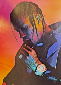 Revista Ilustración 2017 Travis Scott Hip Hop Músico - Imagen 1 de 2