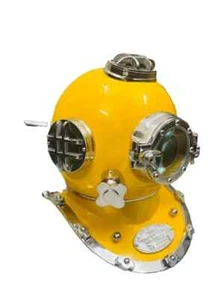 Antique Diving Helmet US Navy Mark V Deep Sea Divers Scuba Divers Helmet Decor - Picture 1 of 10