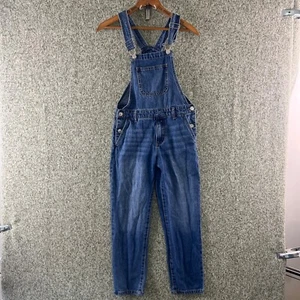 Forever 21 Kids Overalls Bib 7/8 Blue Denim Farm Utility Wear EUC - Picture 1 of 6