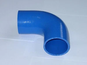 Burstflow Manguera De Silicona En Curva De 90 Grados 63Mm Azul Intercooler - Imagen 1 de 2