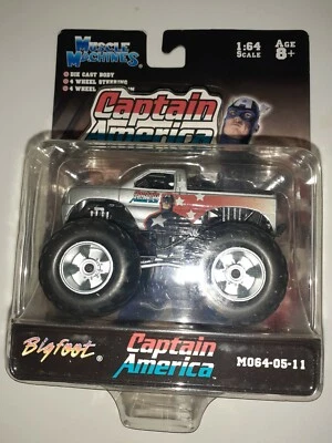 Marvel Muscle Machines Bigfoot Captain America MO64-05-11 MOC FREE SHIPPING Rare - Image 1 of 4