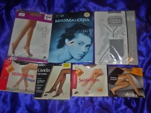 Sexy Glanz Nylons Paket glänzende Fein Strumpfhosen Gr. 38-40 Konvolut OVP - Bild 1 von 3