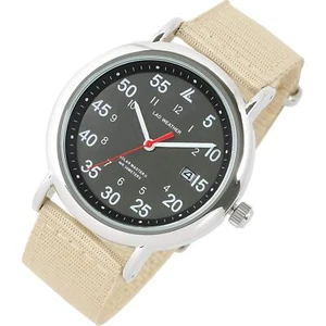 Lad weather Solar Watch Men's Analog Military Watch lad053 Black x beige - Picture 1 of 6