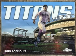 2023 Topps Chrome Update #CT-17 Julio Rodriguez Titans Seattle Mariners - Picture 1 of 2