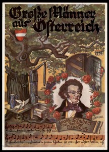 Austria Germany 1938 Anschluss Ostmark Franz Schubert Patriotic Card 90558
