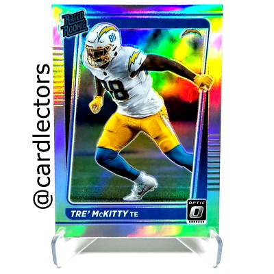 2021 Panini Donruss Optic TRE' McKITTY #284 Rated Rookie Silver Holo PRIZM SP - Image 1 of 2