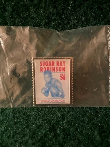 SUGAR RAY ROBINSON Stamp Pin (15/16"x 1 1/8") April 7, "2006" First Day Issue + - Picture 1 of 4