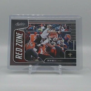 Tarjeta de inserción Drew Brees 2019 Absolute Red Zone #20! ¡Santos de Nueva Orleans! - Imagen 1 de 2