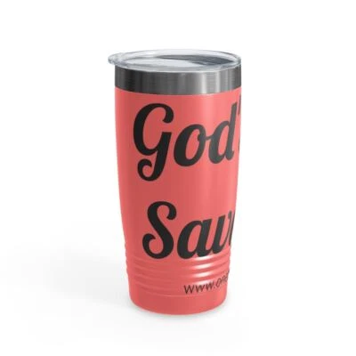 Vaso de cuello anillado God's Love Saved Me, 20 oz Foto 1 de 4