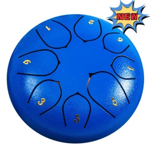 8 Note 6 Inch Drum-Rain Drum for Outside Garden, Steel Tongue Drum Rain Chime UK - Picture 1 of 37