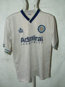Original 1992 1993 Leeds United Admiral Home Football Shirt XS 34/36 38inch Ch - Picture 1 of 4