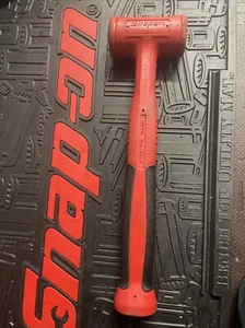 Snap-On HBFE16, 16oz., Soft Grip Dead Blow Hammer, 12" OAL - RED - Picture 1 of 5