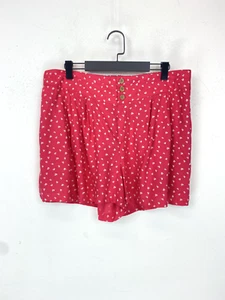 Marks&Spencer Collection Flared Shorts Pink Floral Viscose Size 16 - Picture 1 of 8