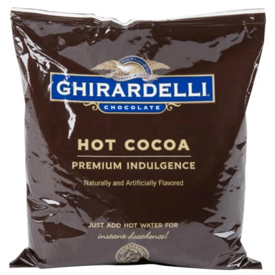 Ghirardelli 2 lb. Mezcla de cacao caliente premium (selecciona el sabor a continuación) Foto 1 de 4
