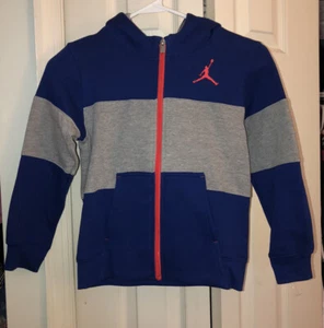 Nike Jordan Full Zip Hoodie Athletic Sweatshirt Kids Size Size XS 4  Nwt - Picture 1 of 12