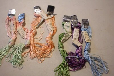 Varicor MME Maia Variegated Embroidery Thread yarn 7 Skeins 6 meters ech vintage - Image 1 of 4