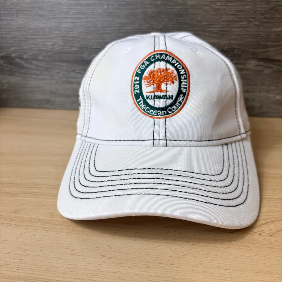 Kiawah Hat Cap Fitted S/M White PGA Authentic Golf Course - Image 1 of 4