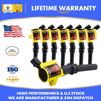 For Lincoln Town Car Grand Marquis 4.6L 1998-2011 Ignition Coils in 8 Pack DG508 - Image 1 of 4