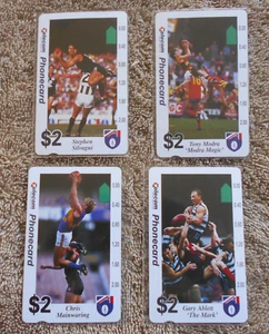 #E. 1994 SET(4) AFL UNUSED PHONECARDS - Picture 1 of 9
