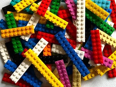 30 LARGE Assorted Color Lego Plates Lot 2x8 2x10 2x12: 2x Wide Flat Bulk Pieces - Image 1 of 4