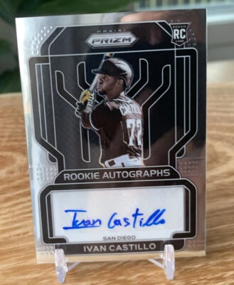 IVAN CASTILLO 2022 Panini Prizm Baseball Rookie Autographs SP SAN DIEGO PADRES - Image 1 of 4