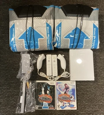 Dance Dance Revolution 2 Player Wii Bundle 2 Sets Of Mats & Controllers Tested - Image 1 of 4