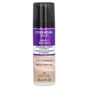 Olay Simply Ageless, 3-in-1 Foundation, 210 Classic Ivory, 1 fl oz (30 ml) - Picture 1 of 3